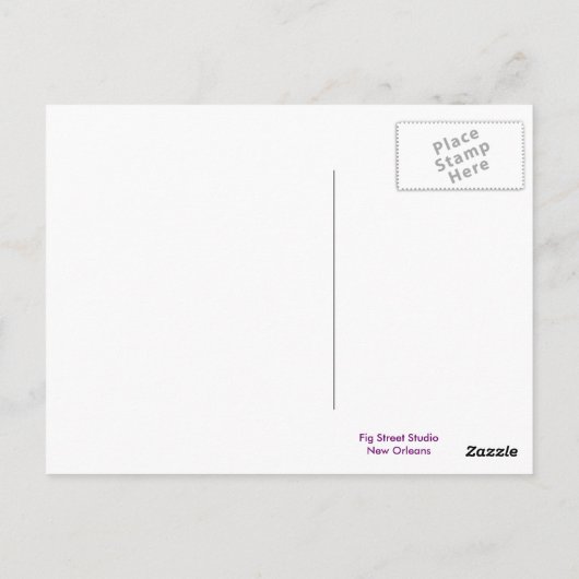 Mardi Grasマスキングポストカード ポストカード (裏面)