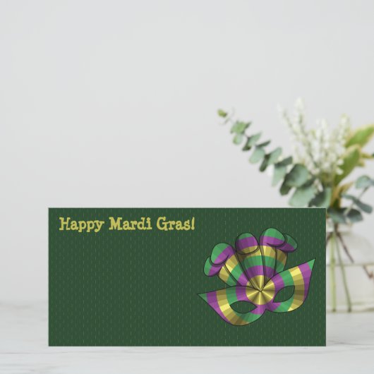 Mardi Grasマスクフォトカード (スタンド正面)