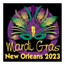 Mardi Grasマスクポスター – 2023 - New Orleans