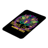 Mardi Grasマスクマグネット – 2025 – モバイル マグネット (左側)