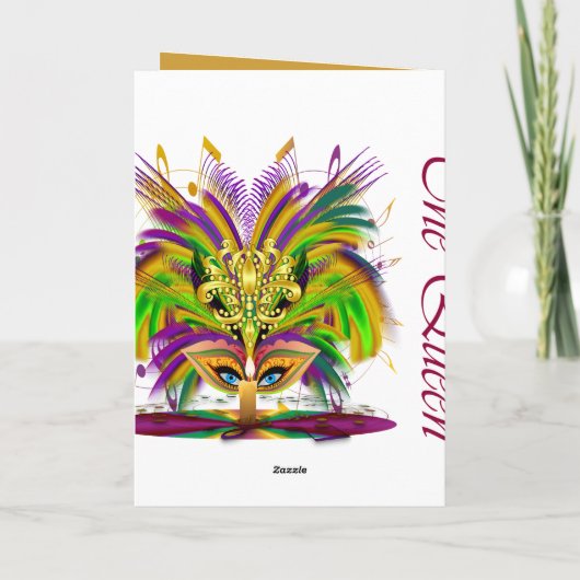 Mardi Grasマスク女王V 4 カード (裏面)