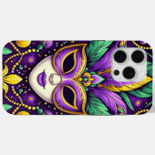 Mardi Grasマスク/ビーズ/（紋章の）フラ・ダ・リ Case-Mate iPhoneケース (裏面 (横))