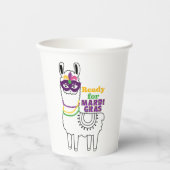 Mardi Grasラマのマスクビーズパーティー 紙コップ (正面)