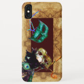MARDI GRAS仮装マスクのパーチメント Case-Mate iPhoneケース (裏面)