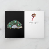 MARDI GRAS仮装マスク、HARLEQUIN衣装 シーズンカード (内部)