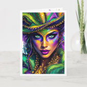 Mardi Gras署名あいさつ文の追加 シーズンカード (正面)