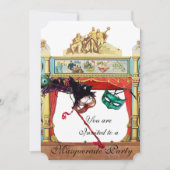 MARDI GRAS衣装パーティー仮面劇場 招待状 (正面)