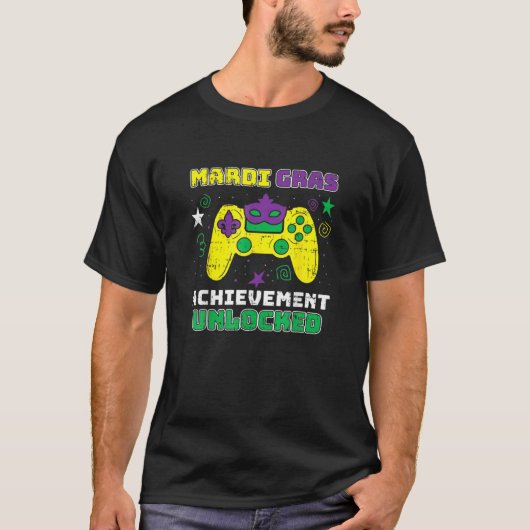 Mardi Gras達成解除されたビデオゲーム制御 Tシャツ (正面)