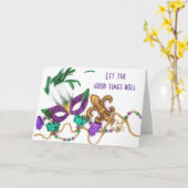 ***MARDI GRAS****カードのロマンチックな計画 カード (黄色い花)