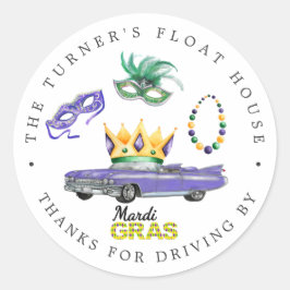 Mardi Gras | ドライブバイ・パレード・スロー・サンキュー・ファヴァー ラウンドシール
