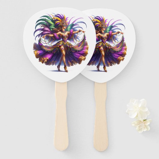 Mardi Gras     ハンドファン (正面&裏面)