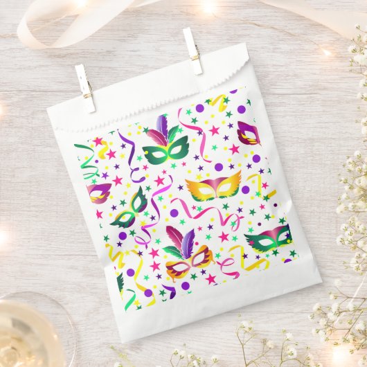 Mardi Gras フェイバーバッグ (クリップ留めされた状態)
