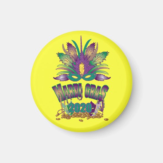 Mardi Gras 2020マグネット マグネット (正面)
