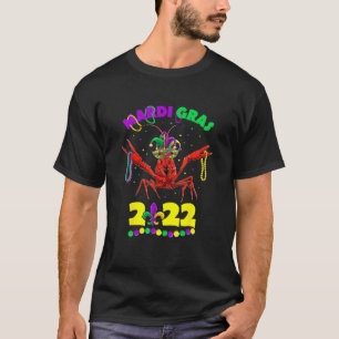 Mardi Gras 2022クロウフィッシュ、子供の女の子の男の子Wom Tシャツ
