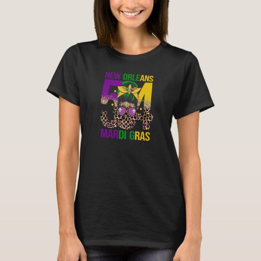 Mardi Gras 2023ニューオーリンズ504 Louisiana Mardi Gr Tシャツ (正面)