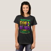 Mardi Gras 2023私は大きなビーズが好きで私は李できない Tシャツ (正面フル)