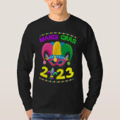 Mardi Gras 2023 Jester Outfit New Orleans Carnaval Tシャツ (正面)
