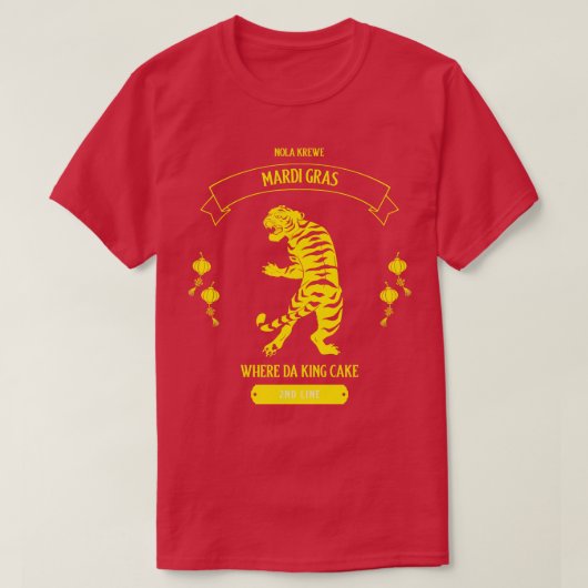 MARDI GRAS 2024ニューオーリンズTシャツ Tシャツ (デザイン正面)