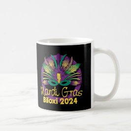 Mardi Gras 2024マグカップ – Biloxi, MS. コーヒーマグカップ