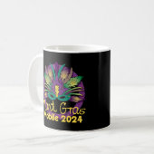 Mardi Gras 2024 Mug – モバイル， AL コーヒーマグカップ (正面左)