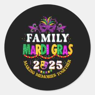 Mardi Gras 2025家族のマッチングが思い出を作る峠 ラウンドシール