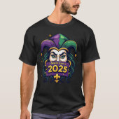 Mardi Gras 2025:ビーズ、マスク&メモリ Tシャツ (正面)