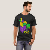 Mardi Gras 2025 Cute Hearts Valentine Women Girl K Tシャツ (正面フル)