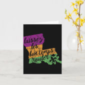 Mardi Gras 2025 Laissez Les Bon Temps Rouler New O カード (黄色い花)