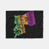 Mardi Gras 2025 Laissez Les Bon Temps Rouler New O フリースブランケット (正面(横))
