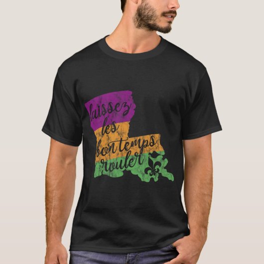 Mardi Gras 2025 Laissez Les Bon Temps Rouler New O Tシャツ (正面)