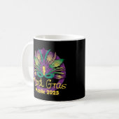 Mardi Gras 2025 Mug – モバイル， AL コーヒーマグカップ (正面左)