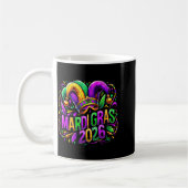 Mardi Gras 2026 Jester Hat Carnival New Orleans Fl コーヒーマグカップ (左)