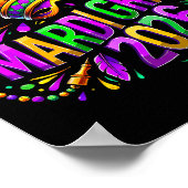 Mardi Gras 2026 Jester Hat Carnival New Orleans Fl ポスター (角)