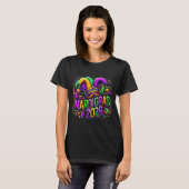 Mardi Gras 2026 Jester Hat Carnival New Orleans Fl Tシャツ (正面フル)