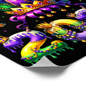 Mardi Gras 2026 Jester Outfit Kids Girls Boys Men ポスター (角)