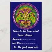 Mardi Gras 5.5インチx 8.5インチPlease View Notes チラシ (正面)