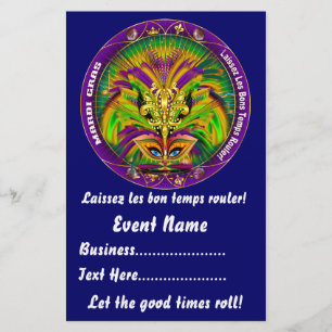 Mardi Gras 5.5インチx 8.5インチPlease View Notes チラシ