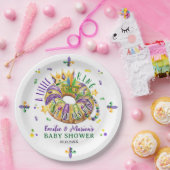 Mardi Gras A little King is on his way ペーパープレート (パーティー)