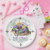 Mardi Gras A little Queen in on the way ペーパープレート (パーティー)