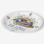 Mardi Gras A little Queen in on the way ペーパープレート (アングル)