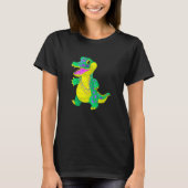Mardi Gras Alligator Beads Festival Parade Party B Tシャツ (正面)