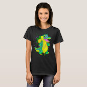 Mardi Gras Alligator Paint Splatter For Men Women Tシャツ (正面フル)