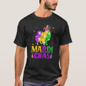 Mardi Gras American Eskimo Dog Lover Carnival Jest Tシャツ (正面)
