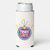 Mardi Gras Archが挿入した点,ガルベストン,テキサス州 スリム缶クーラー (Seltzer裏面)