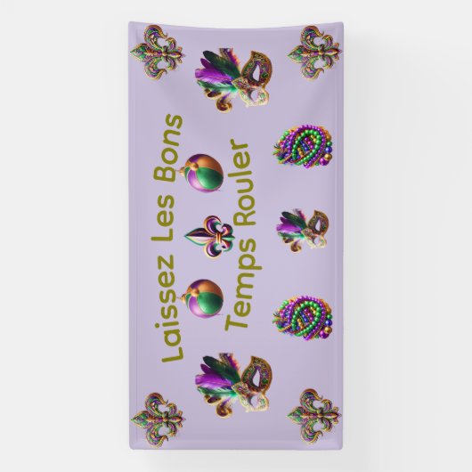 Mardi Gras Banner 横断幕 (縦)
