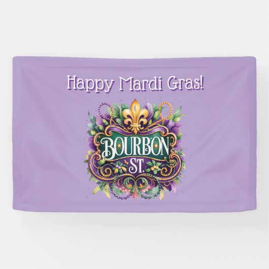 Mardi Gras Banner 横断幕 (横)