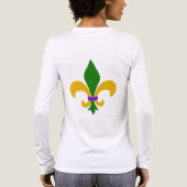 Mardi Gras Bead Necklace and Fleur de Lis トライブレンドＴシャツ (背面)