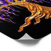 Mardi Gras Bead Tree Carnival New Orleans Women Me ポスター (角)