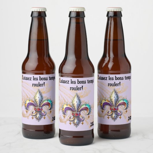 Mardi Gras Beer Bottle Label ビールラベル (ボトル)