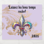 Mardi Gras Beer Bottle Label ビールラベル (シングルラベル)